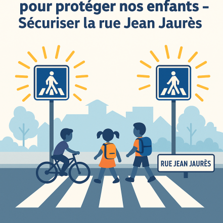 Image d'illustration pour : Rue Jean Jaurès : priorité traversante aux enfants, piétons et cyclistes