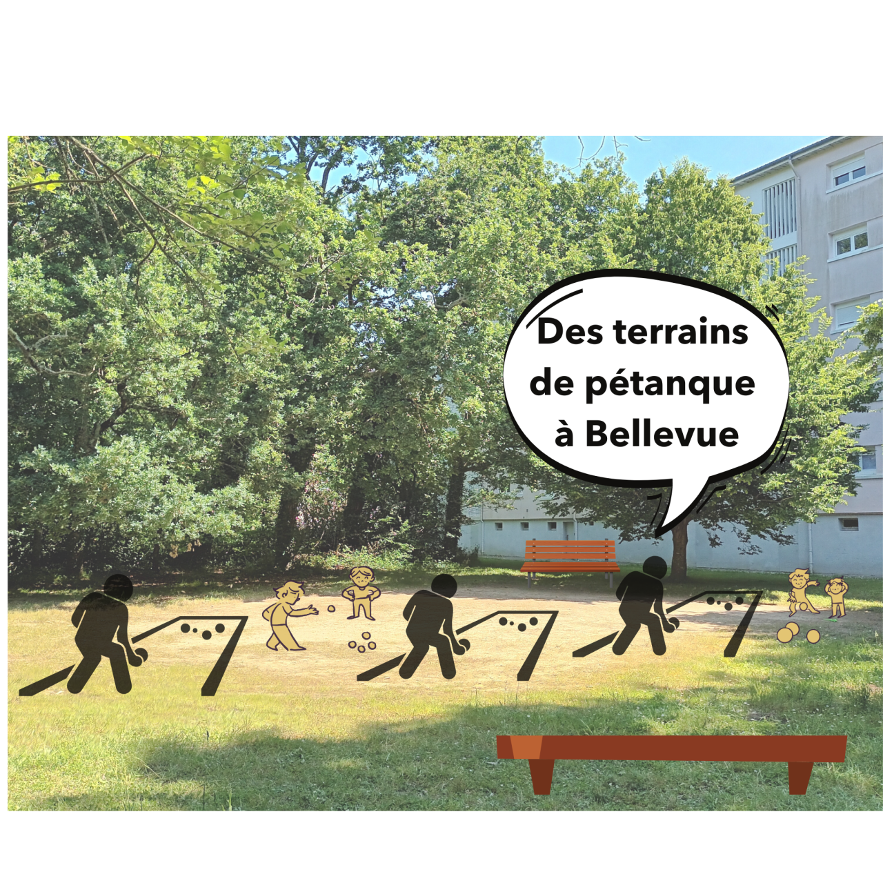 Image d'illustration pour : Terrain de pétanque à Bellevue
