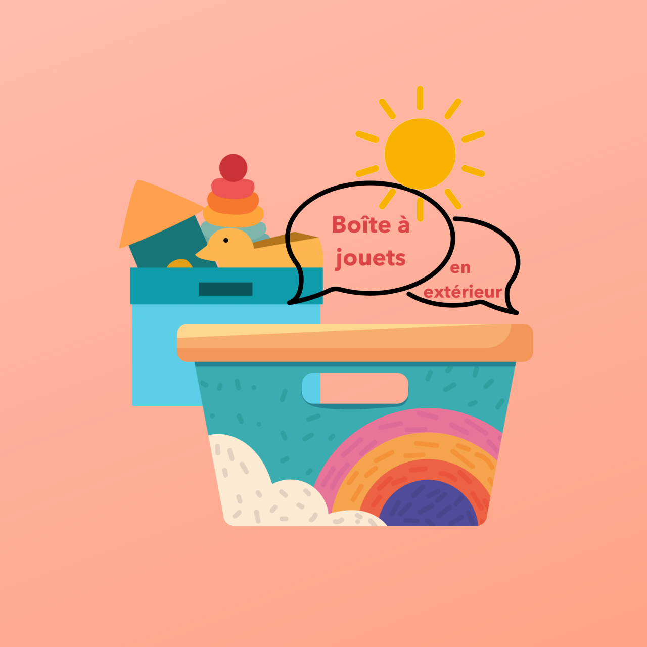 Image d'illustration pour : Des boîtes à jouets