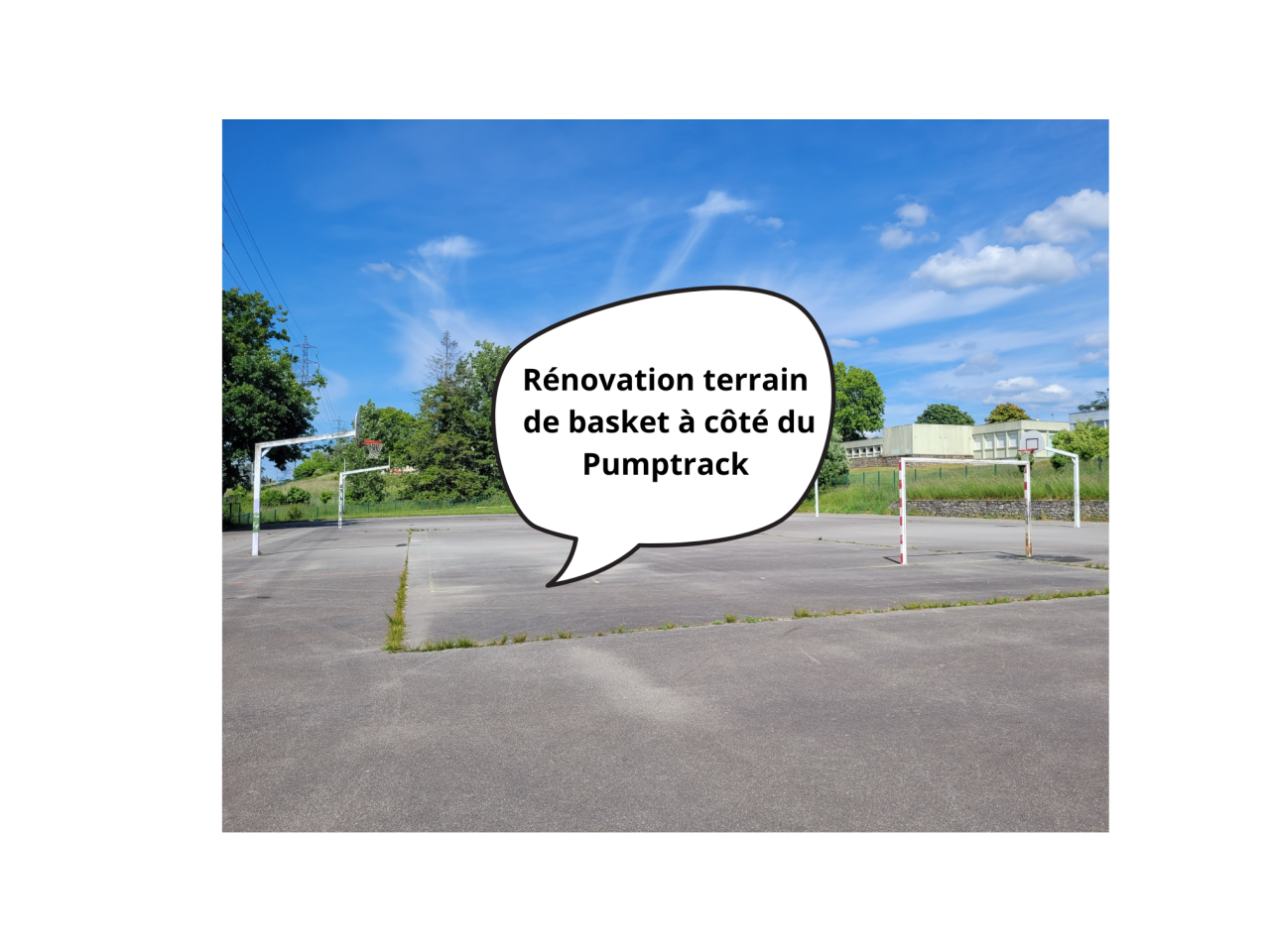 Image d'illustration pour : Rénovation du terrain de basket à côté du Pumptrack