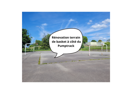 Image d'illustration pour : Rénovation du terrain de basket à côté du Pumptrack
