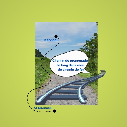 Image d'illustration pour : Chemin de promenade le long de la voie de chemin de fer
