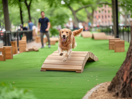 Image d'illustration pour : Un caniparc avec parcours d'agility