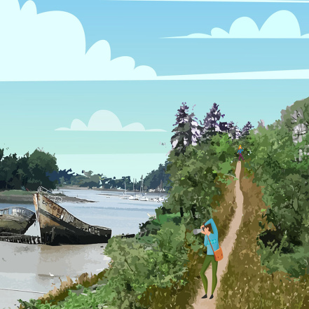 Image d'illustration pour : Sentiers de randonnée à Kerhervy